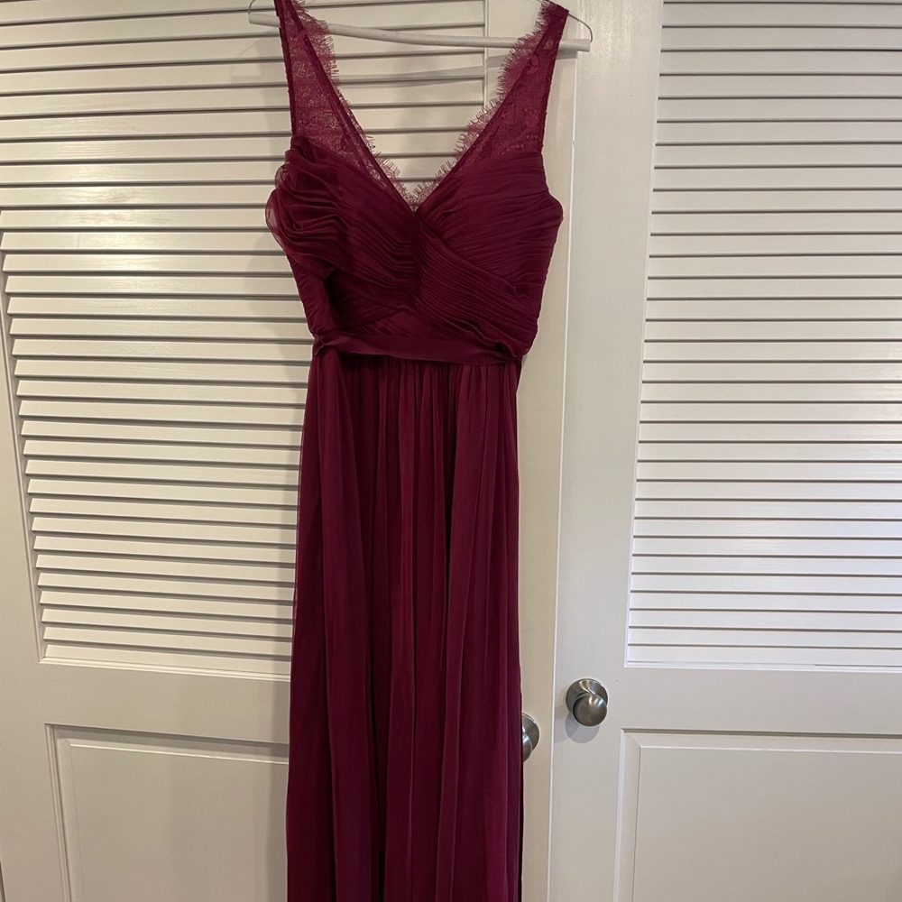 BHLDN Spiced Wine Bridesmaid dress
